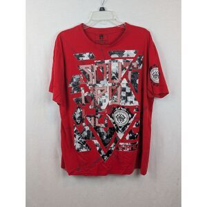Southpole Graphic Print T-Shirt Red Men's Size XL
